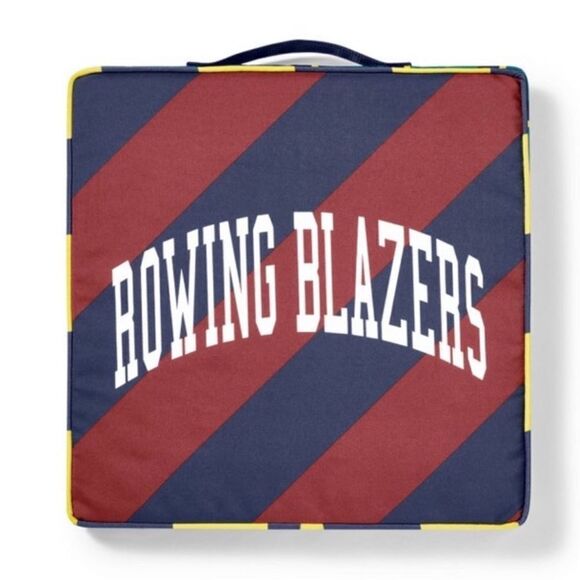 NWT Rugby Stripe Stadium Seat Cushion w/Carrying Strap Rowing Blazers X Target - Picture 1 of 6